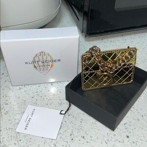 Kurt Geiger Metallic Gold Mini Bag Charm